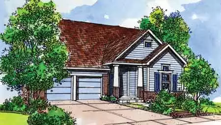 image of single story country house plan 6549